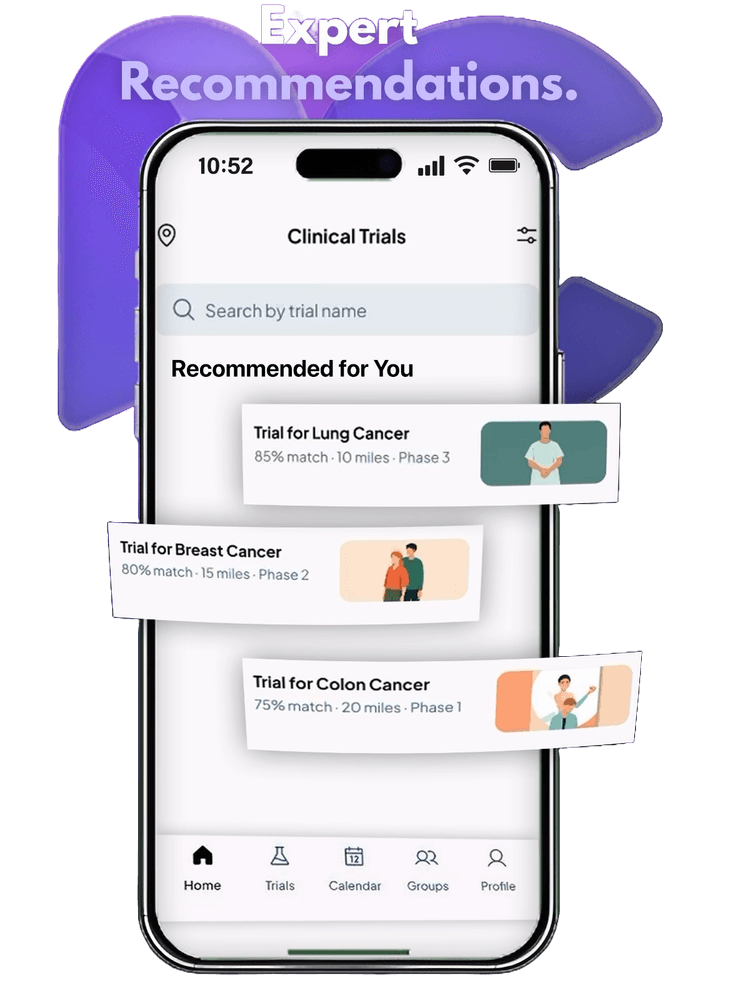 Nxtcure app — matched clinical trials
